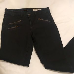Black denim jeans